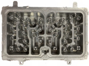 an aluminum transmission valve body,section of auto parts,made by kaitao
